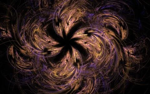 Digitally generated image made of colorful fractal Stock Illustration