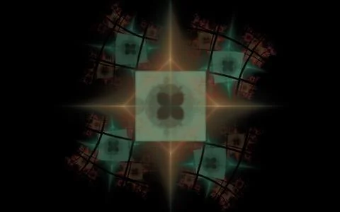 Digitally generated image made of colorful fractal Stock Illustration