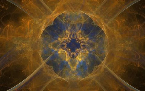 Digitally generated image made of colorful fractal Illustrazione stock