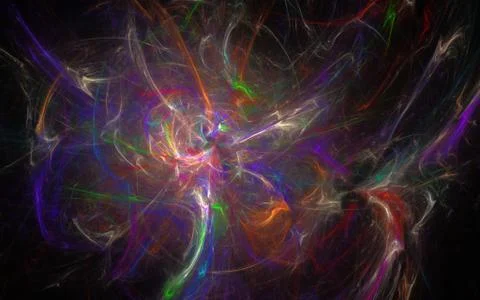 Digitally generated image made of colorful fractal Stock Illustration