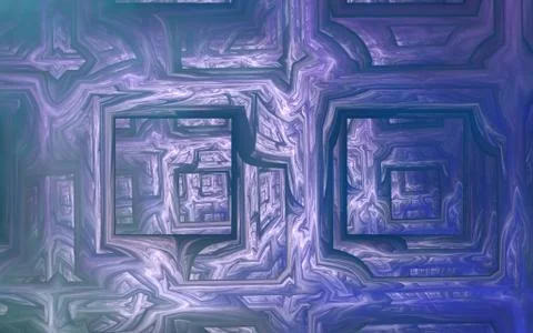 Digitally generated image made of colorful fractal Illustrazione stock