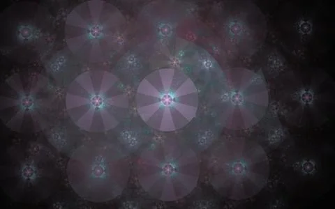 Digitally generated image made of colorful fractal Stock Illustration