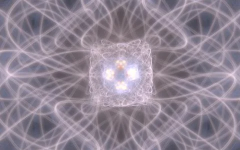 Digitally generated image made of colorful fractal Stock Illustration