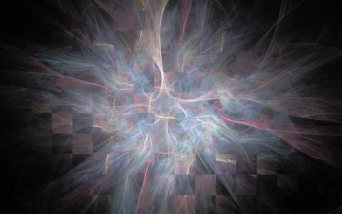 Digitally generated image made of colorful fractal Stock Illustration