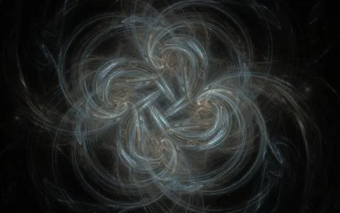 Digitally generated image made of colorful fractal Stock Illustration