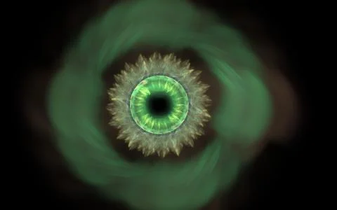 Digitally generated image made of colorful fractal Stock Illustration