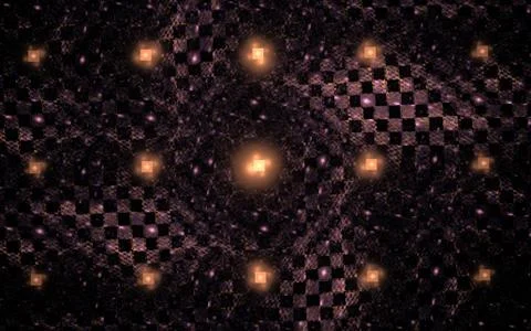 Digitally generated image made of colorful fractal Stock Illustration