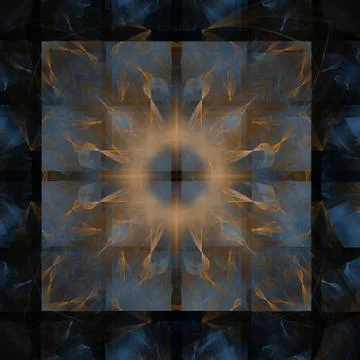 Digitally generated image made of colorful fractal Stock Illustration