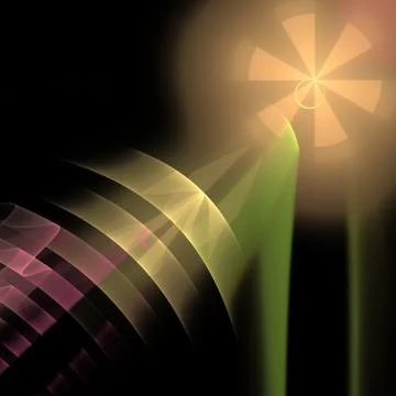 Digitally generated image made of colorful fractal Illustrazione stock