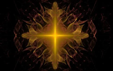 Digitally generated image made of colorful fractal Stock Illustration