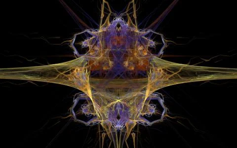 Digitally generated image made of colorful fractal Stock Illustration