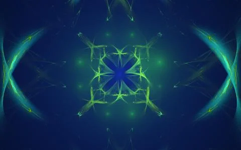 Digitally generated image made of colorful fractal Stock Illustration