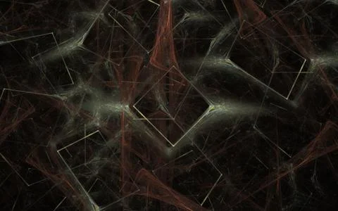 Digitally generated image made of colorful fractal Stock Illustration