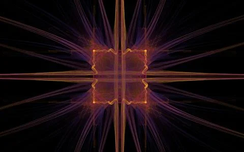 Digitally generated image made of colorful fractal Stock Illustration