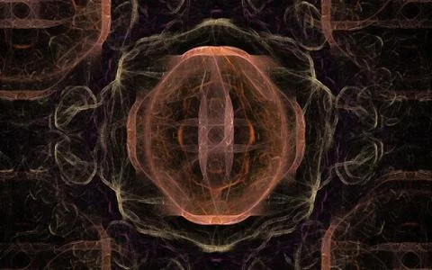 Digitally generated image made of colorful fractal Stock Illustration