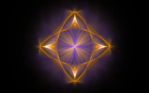 Digitally generated image made of colorful fractal Stock Illustration