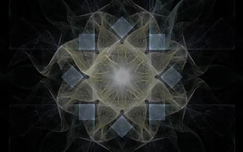 Digitally generated image made of colorful fractal Stock Illustration