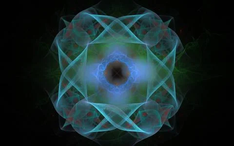 Digitally generated image made of colorful fractal Stock Illustration