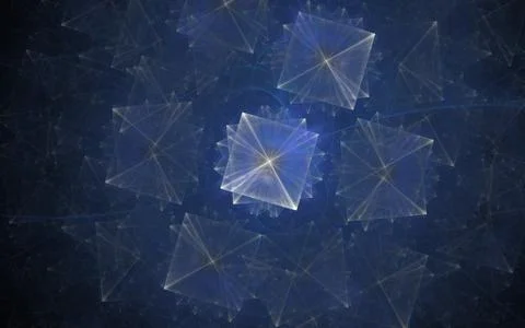 Digitally generated image made of colorful fractal Stock Illustration