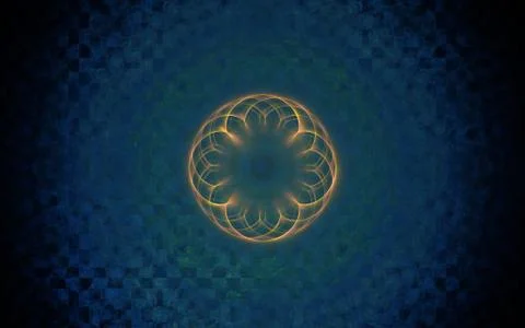 Digitally generated image made of colorful fractal Stock Illustration