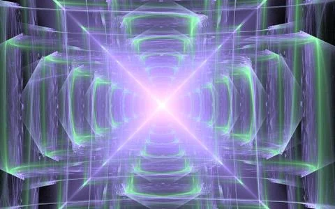 Digitally generated image made of colorful fractal Stock Illustration