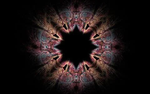 Digitally generated image made of colorful fractal Stock Illustration