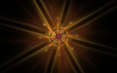 Digitally generated image made of colorful fractal Stock Illustration