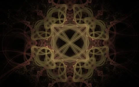 Digitally generated image made of colorful fractal Stock Illustration