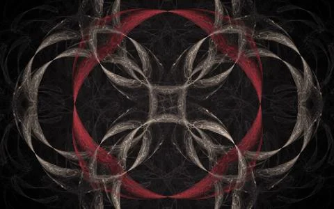 Digitally generated image made of colorful fractal Stock Illustration