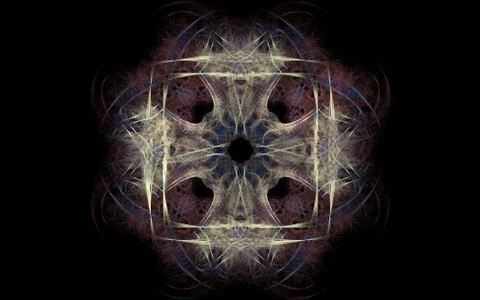Digitally generated image made of colorful fractal Stock Illustration