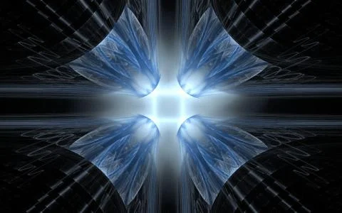Digitally generated image made of colorful fractal Stock Illustration