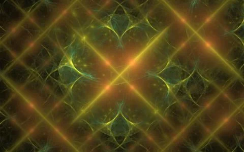 Digitally generated image made of colorful fractal Stock Illustration
