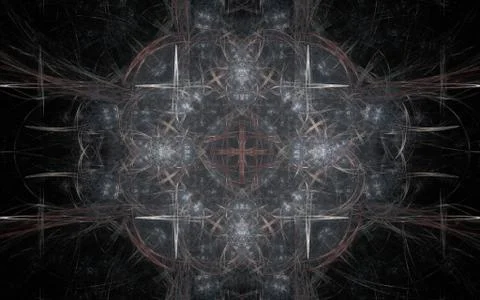 Digitally generated image made of colorful fractal Illustrazione stock