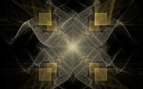 Digitally generated image made of colorful fractal Stock Illustration