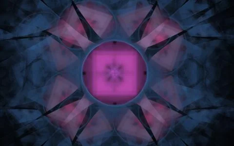 Digitally generated image made of colorful fractal Stock Illustration