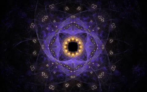 Digitally generated image made of colorful fractal Stock Illustration