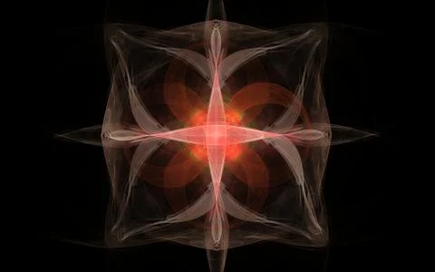 Digitally generated image made of colorful fractal Stock Illustration