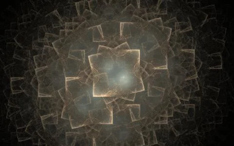 Digitally generated image made of colorful fractal Stock Illustration