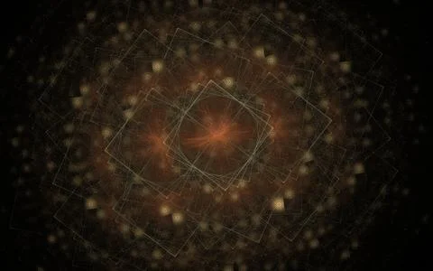 Digitally generated image made of colorful fractal Stock Illustration