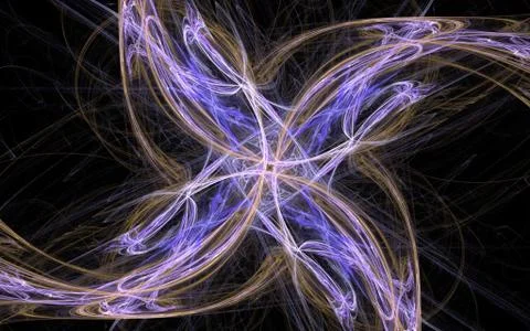 Digitally generated image made of colorful fractal Stock Illustration