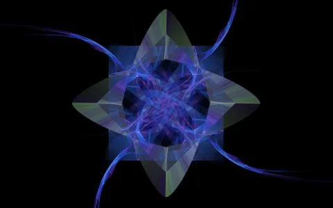 Digitally generated image made of colorful fractal Stock Illustration
