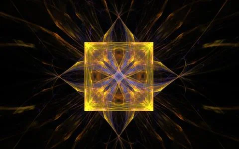 Digitally generated image made of colorful fractal Stock Illustration