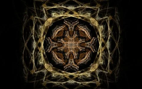 Digitally generated image made of colorful fractal Stock Illustration