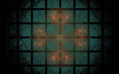 Digitally generated image made of colorful fractal Stock Illustration