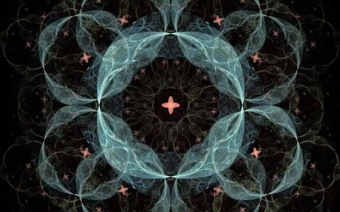 Digitally generated image made of colorful fractal Stock Illustration