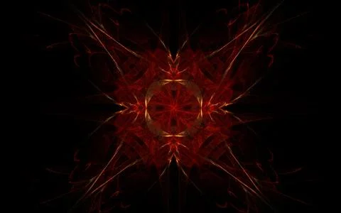 Digitally generated image made of colorful fractal Stock Illustration