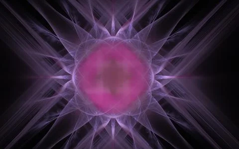 Digitally generated image made of colorful fractal Stock Illustration