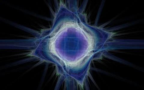 Digitally generated image made of colorful fractal Stock Illustration