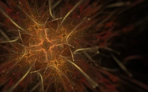 Digitally generated image made of colorful fractal Stock Illustration