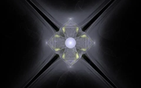 Digitally generated image made of colorful fractal Stock Illustration